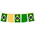 Bandeirão Plástico de Franja Bandeira do Brasil - 06 metros - Imagem 1