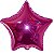 Balão Metalizado Estrela 09 Polegadas Liso Pink - Imagem 1