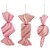 Enfeite Balas Sortidas Onda Rosa 19 cm (Bakery) - 6 Peças - Imagem 2