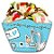 Baby Shower Cegonha Azul - Forma para Cupcake - 08 Un - Imagem 1