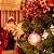 Bola de Natal com Listras e Glitter Rosa Claro 10cm (Bolas) - 4 Peças - Imagem 3