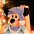 Natal Disney - Baby Mickey de Pelúcia Azul Claro 22cm - Imagem 4