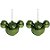 Natal Disney - Bola Mickey Azevinho Verde Menta 10cm - 2 Un - Imagem 2