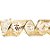 Fita de Natal Voal Arabesco Ouro 6,3cm - 1 Un - Imagem 4