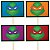 Lolipop para Cupcake Especial Tartarugas Ninjas - 10 Un - Imagem 1