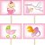 Lolipop para Cupcake Especial Chá de Bebê Rosa - 10 Un - Imagem 1