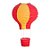 Balão Amarelo Vermelho Grande 40x50 - Imagem 1
