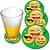Descanso de Copo para Chopes e Drinques Festa Whatsapp - 08 Un - Imagem 1