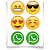 Adesivo Especial Redondo Festa Whatsapp - 12 Un - Imagem 1