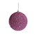 Bola com Pedras Rosa 8 cm (Bolas) - 6 Peças - Imagem 1