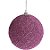 Bola com Pedras Rosa 8 cm (Bolas) - 6 Peças - Imagem 2