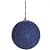 Bola Glitter Quadriculada Azul Claro 8 cm (Bolas) - 6 Peças - Imagem 4