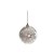 Bola com Paetê Branca 10 cm (Bolas) - 6 Peças - Imagem 1