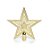Estrela com Glitter Nude 15 cm (Ponteiras para Árvores) - Imagem 1