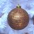 Bola de Natal com Listras e Glitter Ouro 8cm - 6 Un - Imagem 5