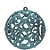 Bola Vazada com Arabesco Azul Claro 10 cm - Imagem 4