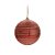 Bola Espiral e Glitter Vermelho e Ouro 8 cm (Bolas) - 6 Peças - Imagem 1