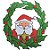 Adesivos Decorativos - Guirlanda com Noel Vermelho e Verde - Imagem 2