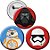 Festa Star Wars - Broche Especial Star Wars Episódio VII - Para Lembrancinha - Imagem 1