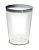 Copo Transparente com Borda Prata 300ml 12 Un - Imagem 2
