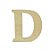 Letra em MDF Cru 12cm - D - Imagem 1