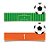 Futebol - Adesivo Retangular 20 Un - Imagem 1