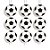 Futebol - Cortina Decorativa Bolas de Futebol - 6 Un - Imagem 1