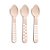 Talheres Decorativos Madeira Colher Branco com - 8 Un - Imagem 2