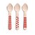 Talheres Decorativos Madeira Colher Vermelho - 8 Un - Imagem 2