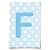 Letra para Personalizar Faixa - Azul F - Imagem 2