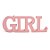 Letras Decorativas de Madeira Girl Rosa - Imagem 2