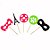 Enfeite Decorativo no Palito Miraculous Ladybug M - 05 Un - Imagem 1
