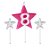 Vela Star Rosa nº 8 - 03 Un - Imagem 1