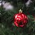 Bola de Natal Lisa / Mate / Glitter Vermelho 5cm (Bola de Natal em Tubos) - 8 Peças - Imagem 5