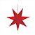 Estrela de 7 Pontas Decorada Vermelho 55 cm (Origami) - Imagem 1