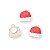 Adesivo Gorro Natal Vermelho - 12 Un - Imagem 1