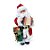 Papai Noel em Pé com Saco de Presentes Ouro e Branca 75 cm (Viena) - Imagem 1