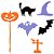 Enfeite para Doces no Palito Halloween Novo - 06 Un - Imagem 1