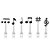 Garfo para Sobremesa com Aplique Notas Musicais - 06 Un - Imagem 2
