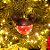 Natal Disney - Bola Minnie Poá Preto e Vermelho 8cm - 4 Un - Imagem 5