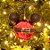 Natal Disney - Bola Roupa Mickey Vermelho 10cm - 2 Un - Imagem 1
