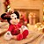 Natal Disney - Minnie Roupa Xadrez Vermelho e Verde 30cm - 1 Un - Imagem 2
