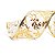 Fita de Natal Voal Arabesco Ouro 3,8cm - 1 Un - Imagem 4