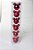 Natal Disney - Bola Lisa e Glitter Vermelho 6cm - 6 Un - Imagem 1