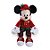 Natal Disney - Mickey Roupa Xadrez Vermelho e Verde 30cm - Imagem 1