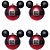 Natal Disney - Bola Roupa Mickey Vermelho 8cm - 4 Un - Imagem 2
