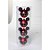 Natal Disney - Bola Roupa Mickey Vermelho 8cm - 4 Un - Imagem 3