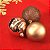 Bola de Natal Lisa Rosê Gold 8cm - 8 Un - Imagem 2