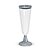 Taça Champagne 150ml Borda Prata - 12 Un - Imagem 1