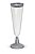 Taça Champagne 150ml Borda Prata - 12 Un - Imagem 2